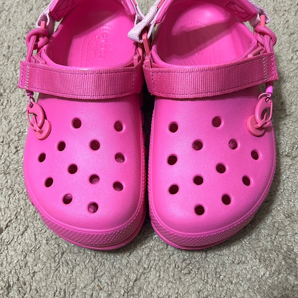post malone crocs pink